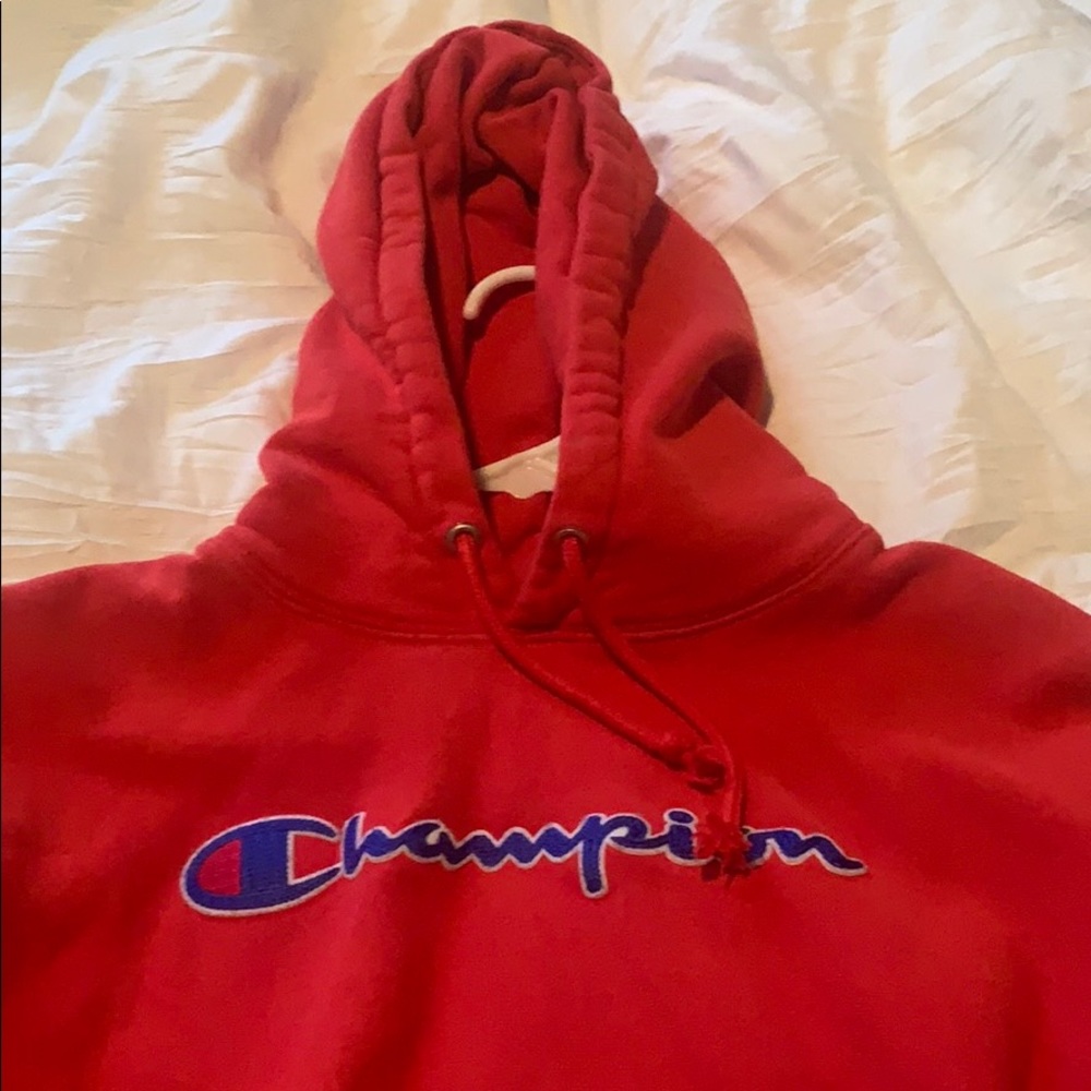 red champion sweatshirt